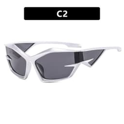 image-Exaggerated futuristic technology Y2K sunglasses 2023 new European and American catwalk sunglasses cross-border heterosexual sunglasses