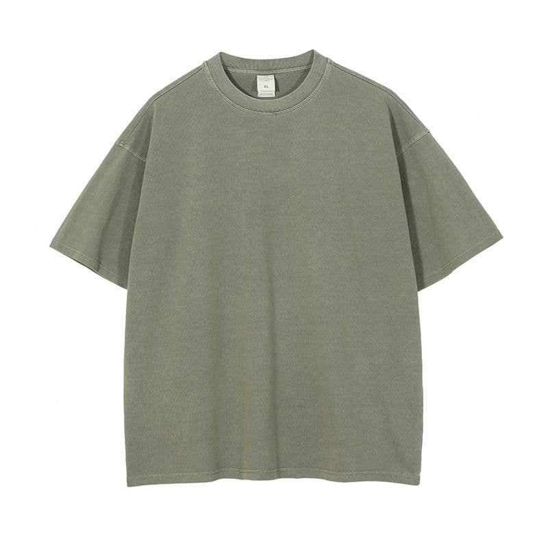 image-Artie Men's T-Shirt 250G Washed Gray Green XXL