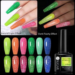 image-Fluorescent Reflective Manicure Gel - UR 2022 Phototherapy Jelly 7.5ml