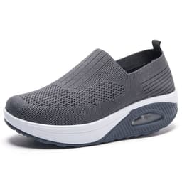 image-Women's Rocker Shoes - Dark Gray Size 42 Breathable Mesh