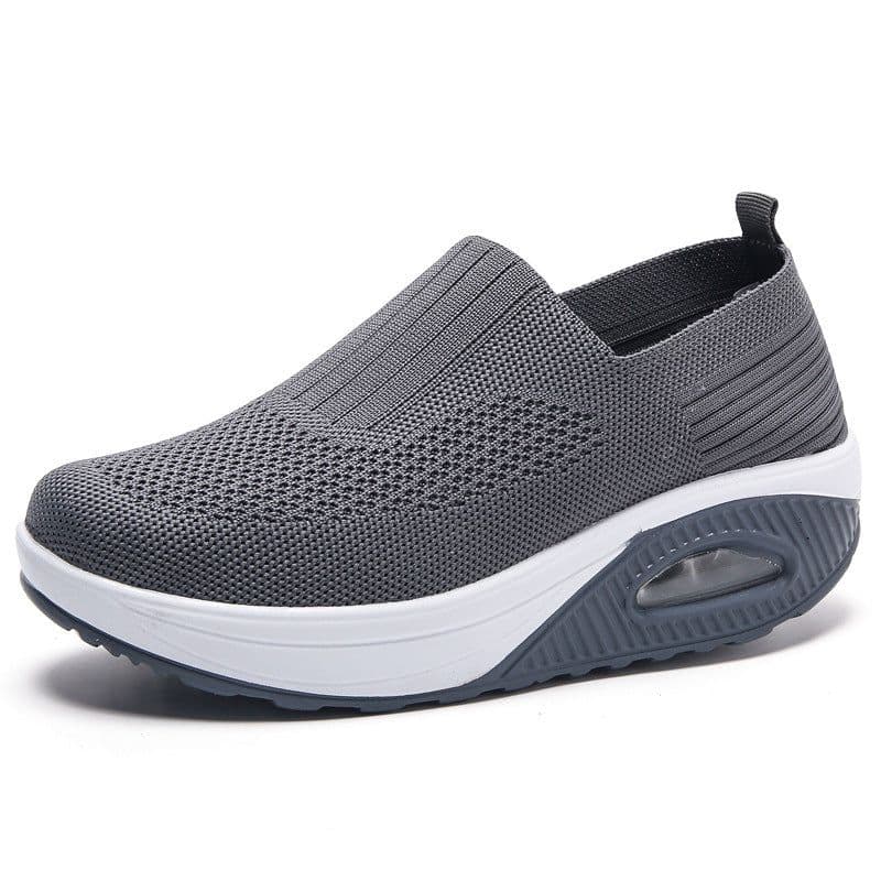 image-Women's Rocker Shoes - Dark Gray Size 42 Breathable Mesh