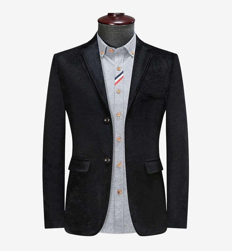 image-Overlord Casual Suit 6XL Black Slim Fit