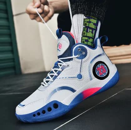 image-Zodi Basketball Shoes - High Top, Shock-Absorption, Breathable