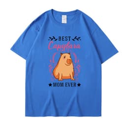 image-Cross-border independent station new summer cartoon cute Harajuku style printed cotton short-sleeved men's and women's T-shirt tops