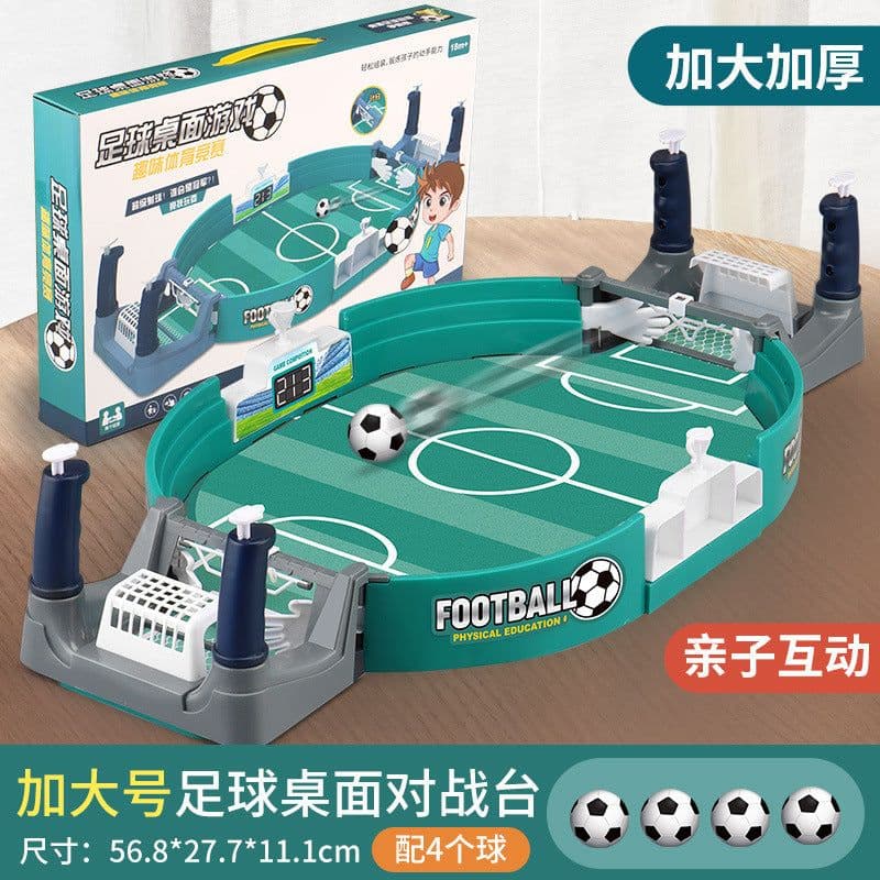 image-Kids' Table Soccer Double Battle Game, Plastic, Parent-Child Interactive Toy, 0-3 Years