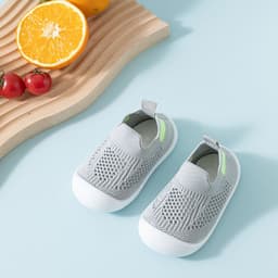 image-Children's Mesh Shoes - Black Flying Weave 12-36M