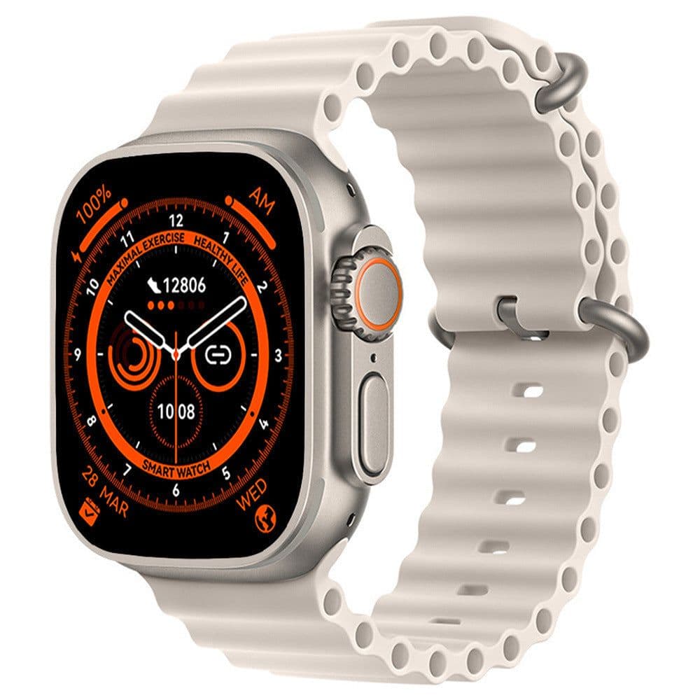 image-Cross-border Explosive Ultra 8 Smart Watch NFC Using Android Bluetooth Call Heart Rate Blood Pressure Smart Watch