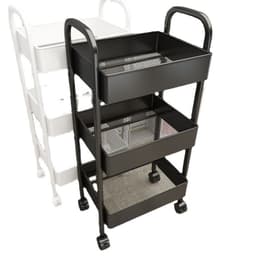 image-Small Trolley Rack Multi-Layer Storage - Black