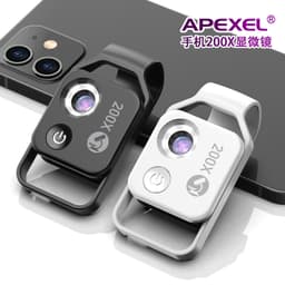 image-APEXEL 200X Microscope Lens - White CPL