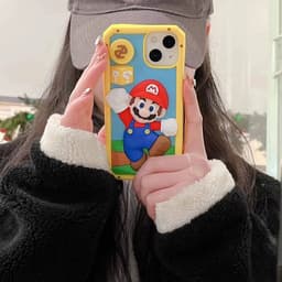image-iPhone 14 Pro Max Silicone Case - 3D Mario Design