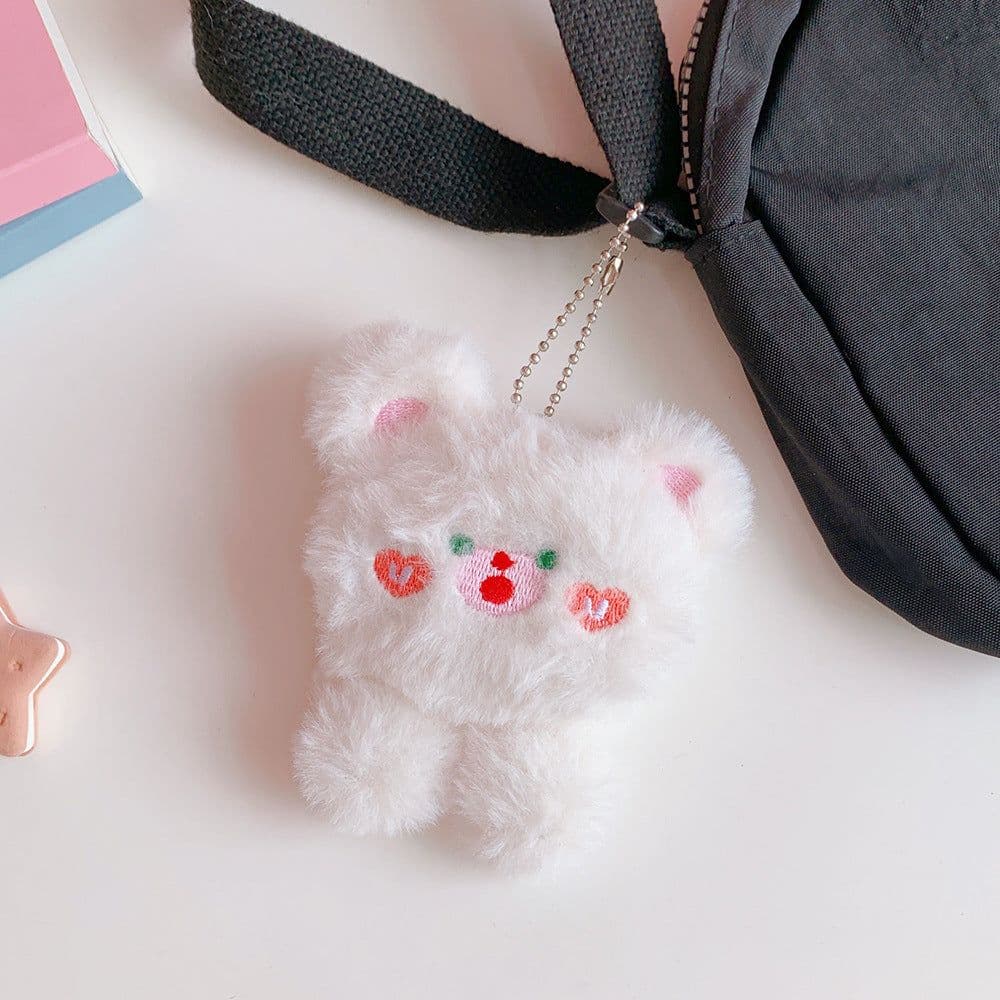 image-Tengyi Youpin 11cm Plush Pendant Doll Keychain Black Ear Puppy