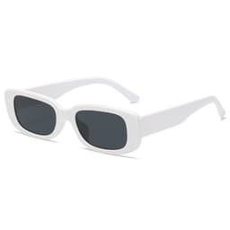 image-Small Square Frame Sunglasses - Retro UV Protection