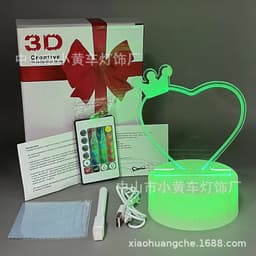 image-16-Color Remote USB 3D Night Light Erasable Graffiti Board Lamp 12*15