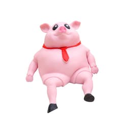 image-Net Red Creative Cute Red Scarf Inspirational Pig Ornament Simulation Pig Animal Student Gift Birthday Gift Wholesale