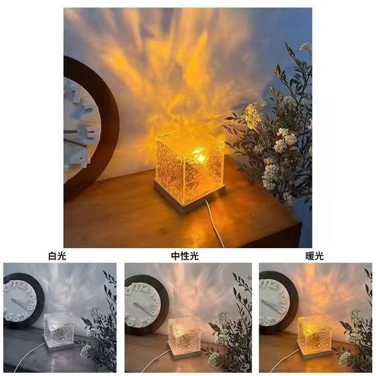 image-Water Ripple Night Lamp - 16 Color LED Projector
