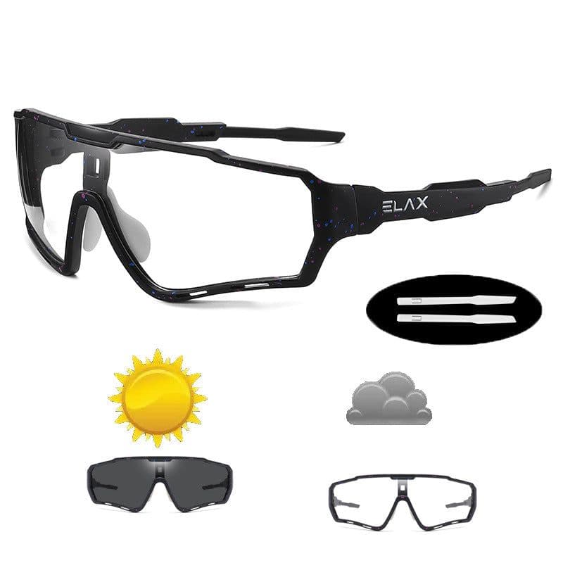 image-ELAX Cycling Glasses Color-Changing Windproof AP