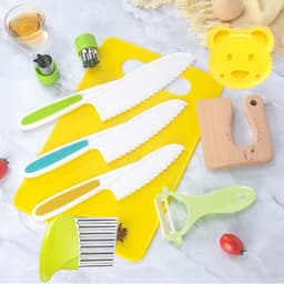 image-Children's Plastic Knife Set 19pc - Serrated Blade