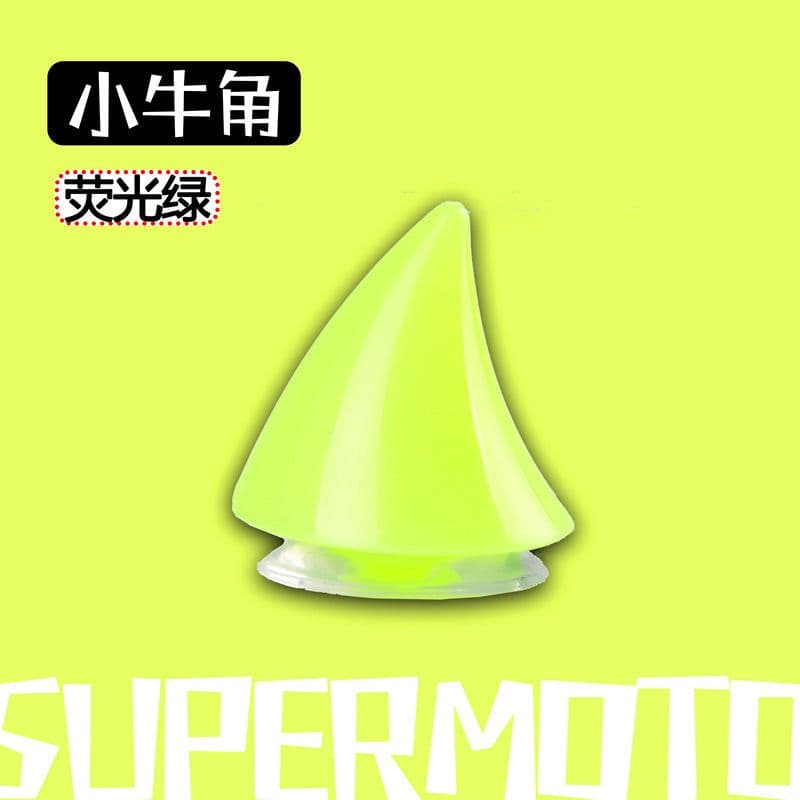 image-Electric vehicle helmet decoration big and small horns motorcycle helmet devil sucker horns universal wings creative personality