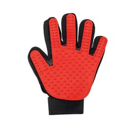 image-Easy Lion Rubber Pet Cleaning Gloves - Green Left - Cat Grooming Brush