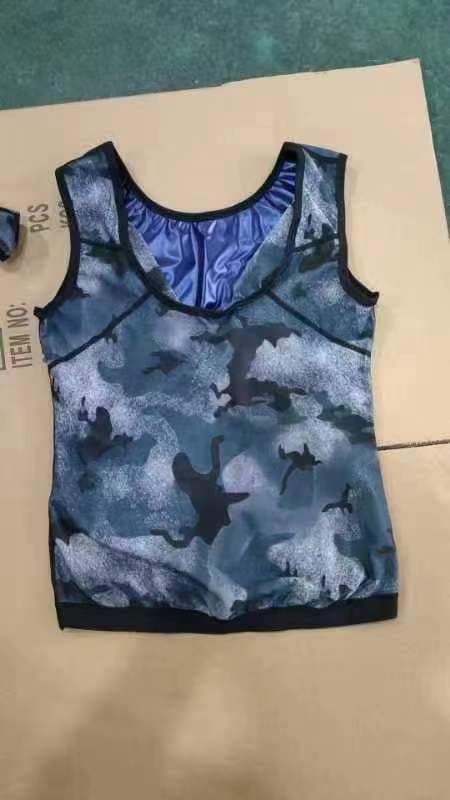 image-Men's and women's corset burst sweat clothing fat burning belly fitness sweat vest running sportswear body shaping clothing yoga clothing
