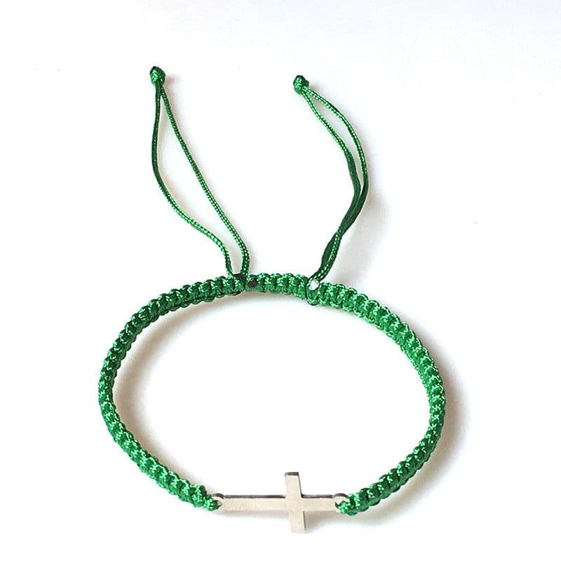 image-Hand-Woven Stainless Steel Couple Bracelets