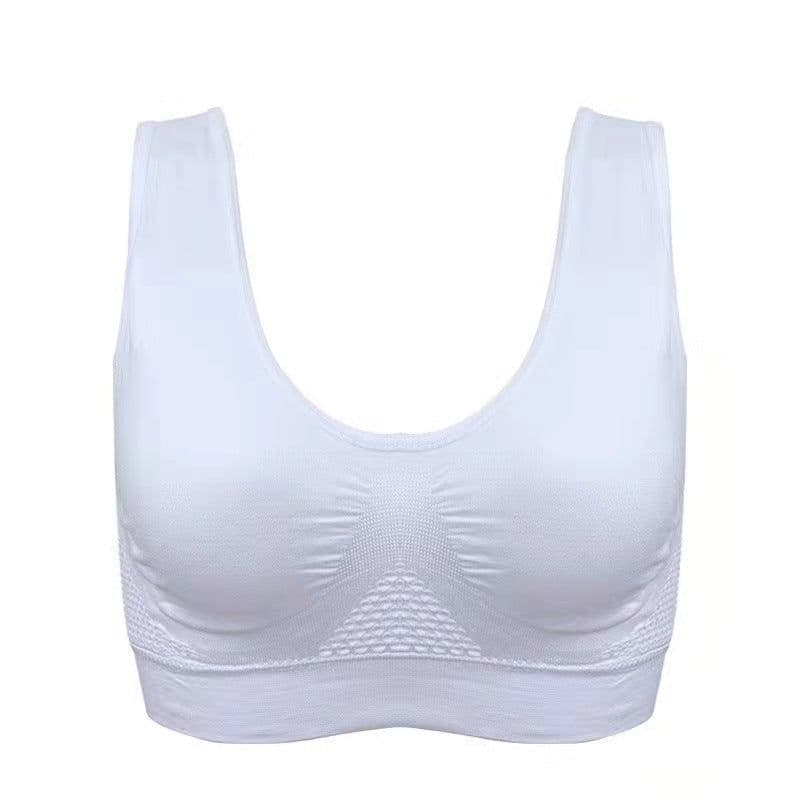 image-Sports Bra - Bean Paste Purple Nylon Mesh Hollow 6XL