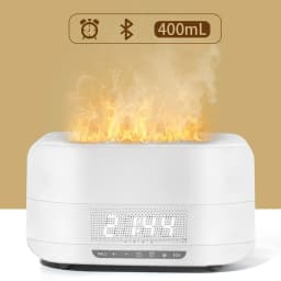 image-New Flame Humidifier Home Aroma Diffuser Bluetooth Speaker Simulation Flame Office Small Speaker Bedroom Atmosphere Light