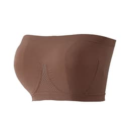 image-Seamless Strapless Bandeau Bra - Mocha XXXL Plus Size
