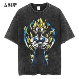 image-Men's Retro Short-Sleeve T-Shirt, Distressed Cotton, XXL, Street Hip Hop