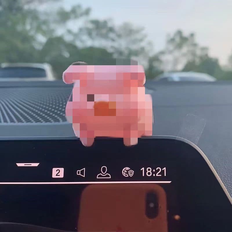 image-Car Decoration Car Pendant Car Pendant Pendant Net Red Pig High-end Rearview Mirror Ornament Cute Pig