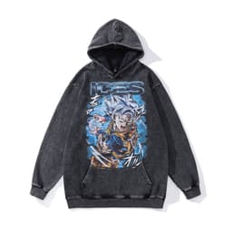 image-Cotton Fleece Hoodie - Kangaroo Pocket Loose Fit XXL
