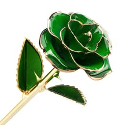 image-24K Gold-Plated Roses Lacquer Flowers