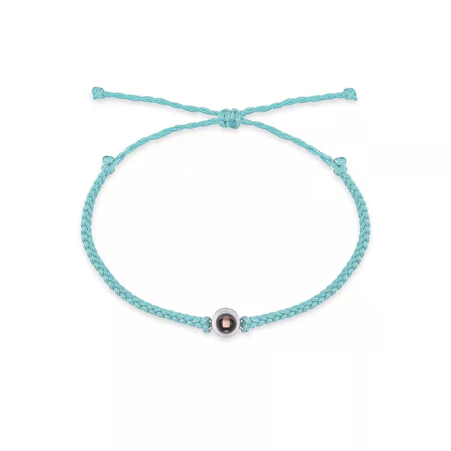 image-I Luv U Projection Woven Bracelet - Couples
