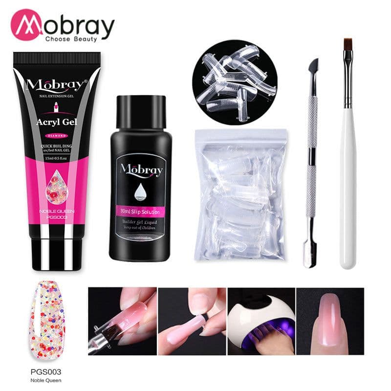 image-Manicure Crystal Extension Glue Set 5-Piece Full Set Explosive Style Nail Tools