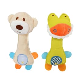 image-SPPH Plush Animal Hand Rattle - Yellow Deer