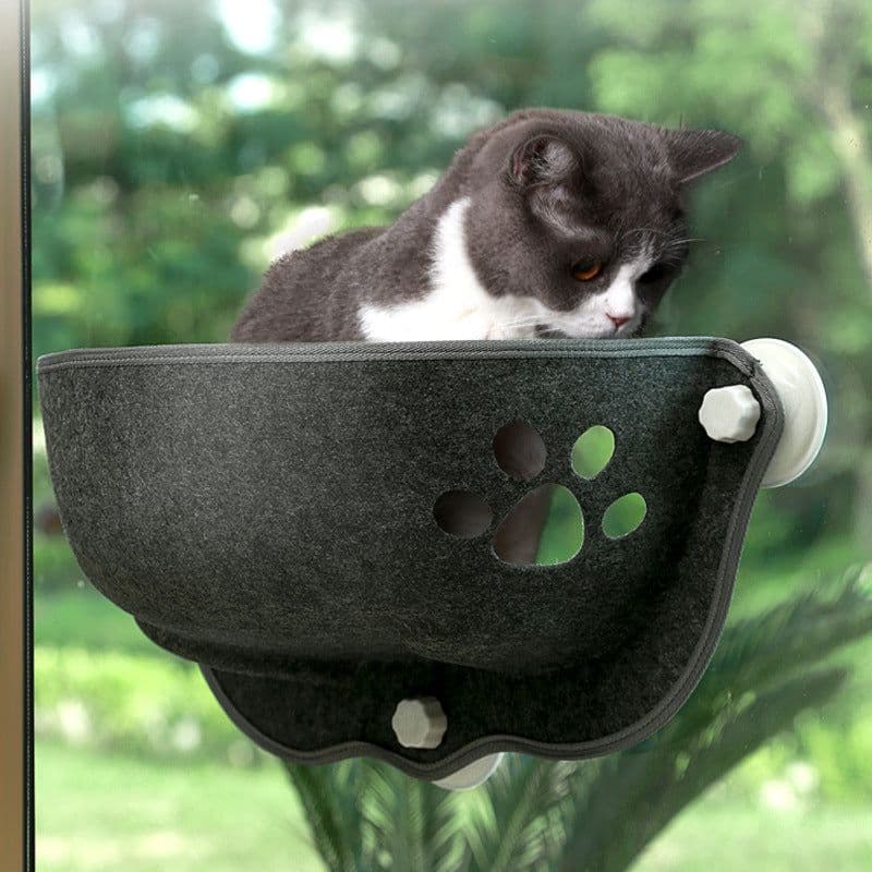 image-Cat Bed Hammock Window Suction Cup Pink