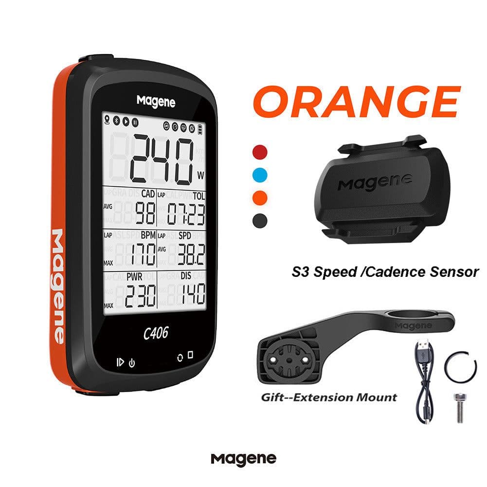 image-Magene C406 Waterproof GPS Mountain Bike - Wireless Smart Code