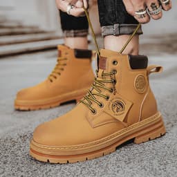 image-Rhubarb Boots - Yellow Men's Martin Boots