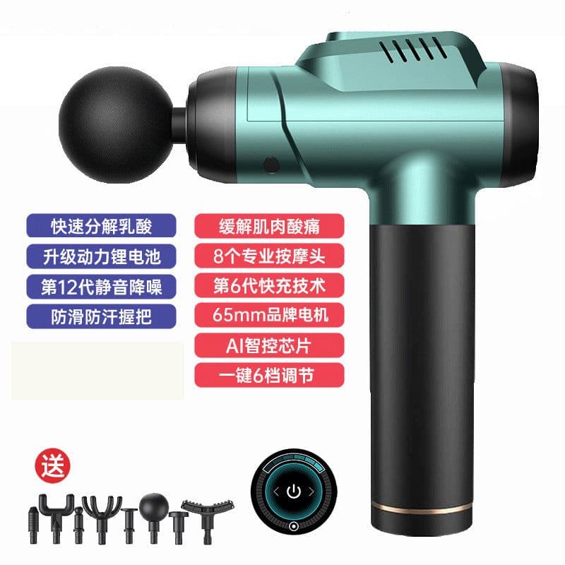 image-Electric Massage Gun - 2500mAh 30 Gears 6 Heads