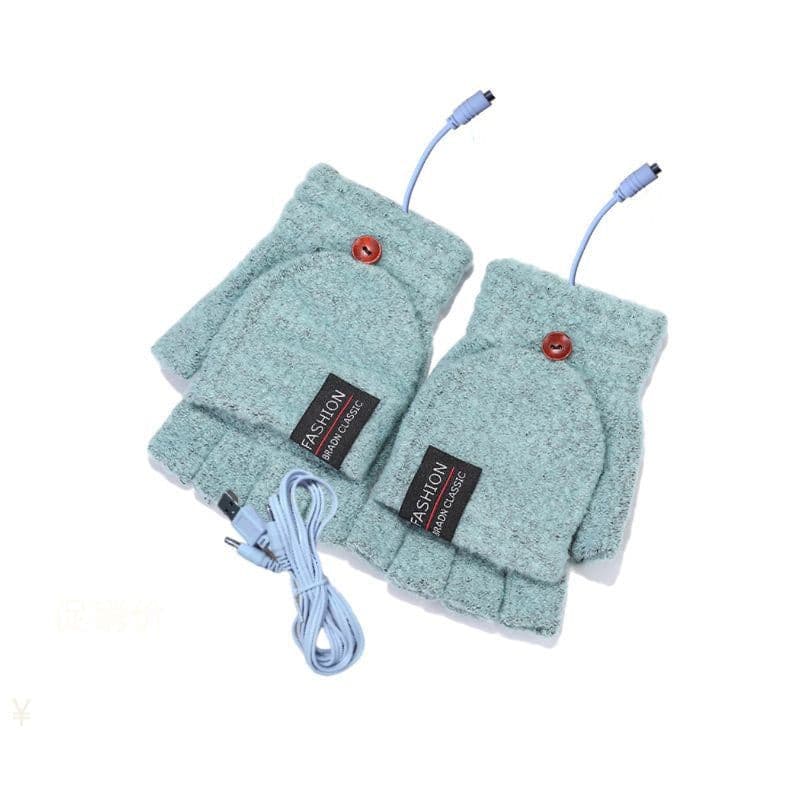 image-USB Heating Gloves - Navy Blue Touchscreen