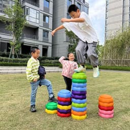 image-Crossing River Stones - Orange EPP Balance Toys