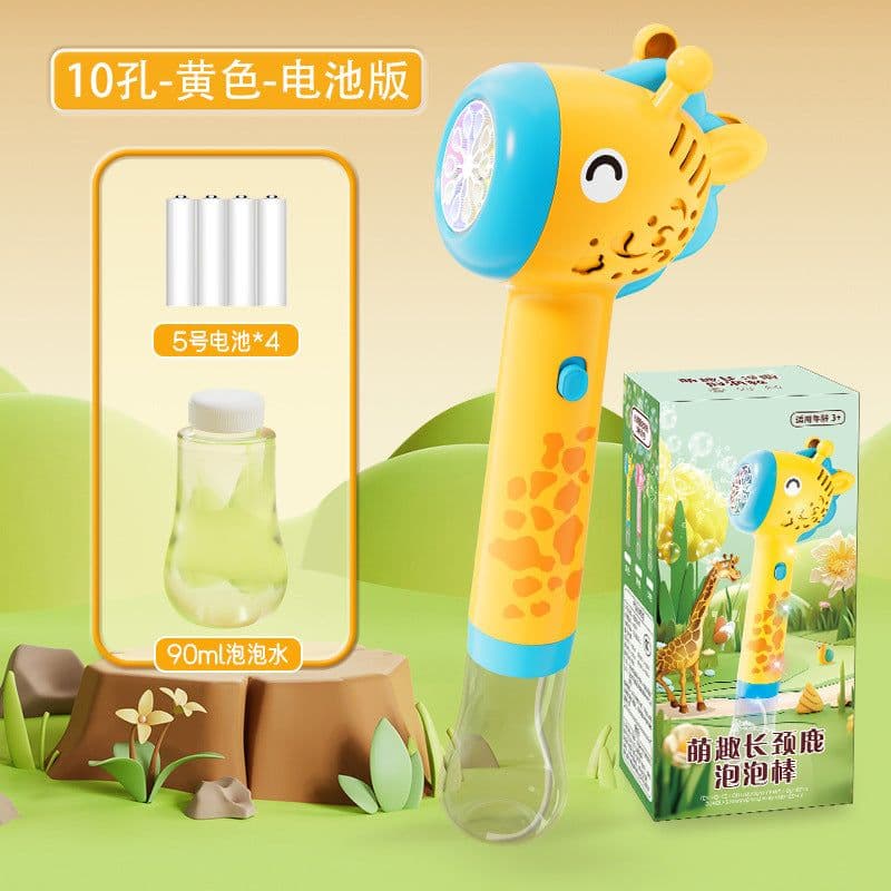 image-Dinosaur Bubble Machine - Green Electric Fan Toy