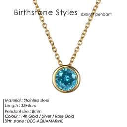 image-E-Manco Light Yellow Titanium Steel Necklace - Rose Gold Stainless Steel Cross Chain