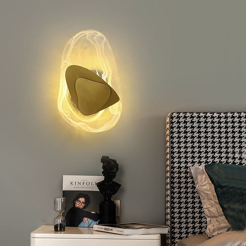 image-Wall Lamp Modern Minimalist - Gold Acrylic 20cm