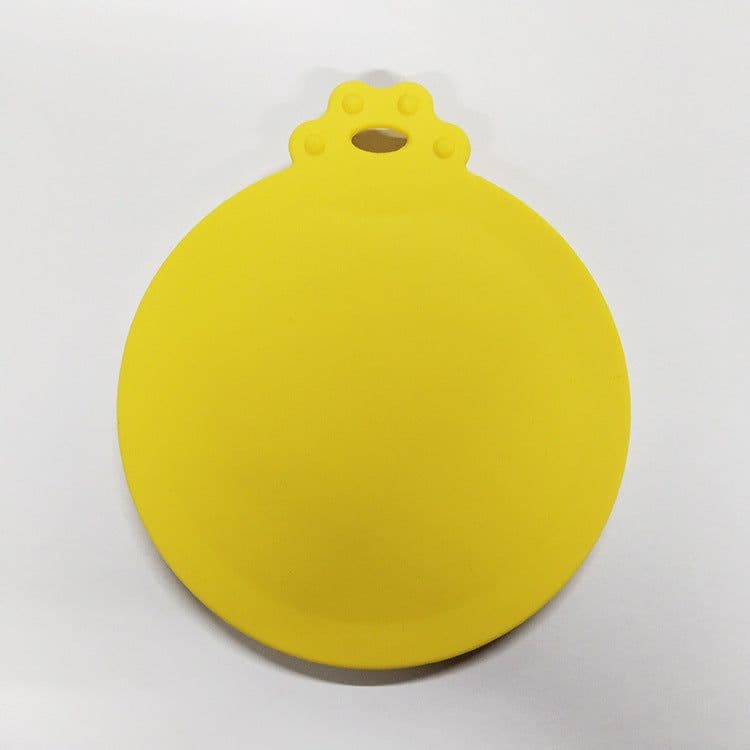image-Silicone Pet Food Can Lid - Orange