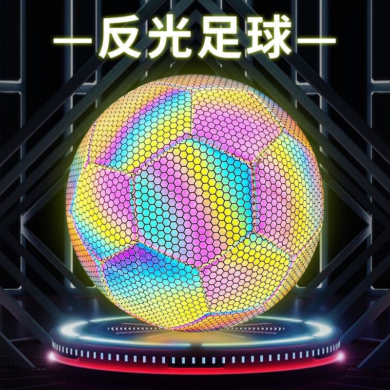 image-Football No. 5 Black Reflective PU Training Ball