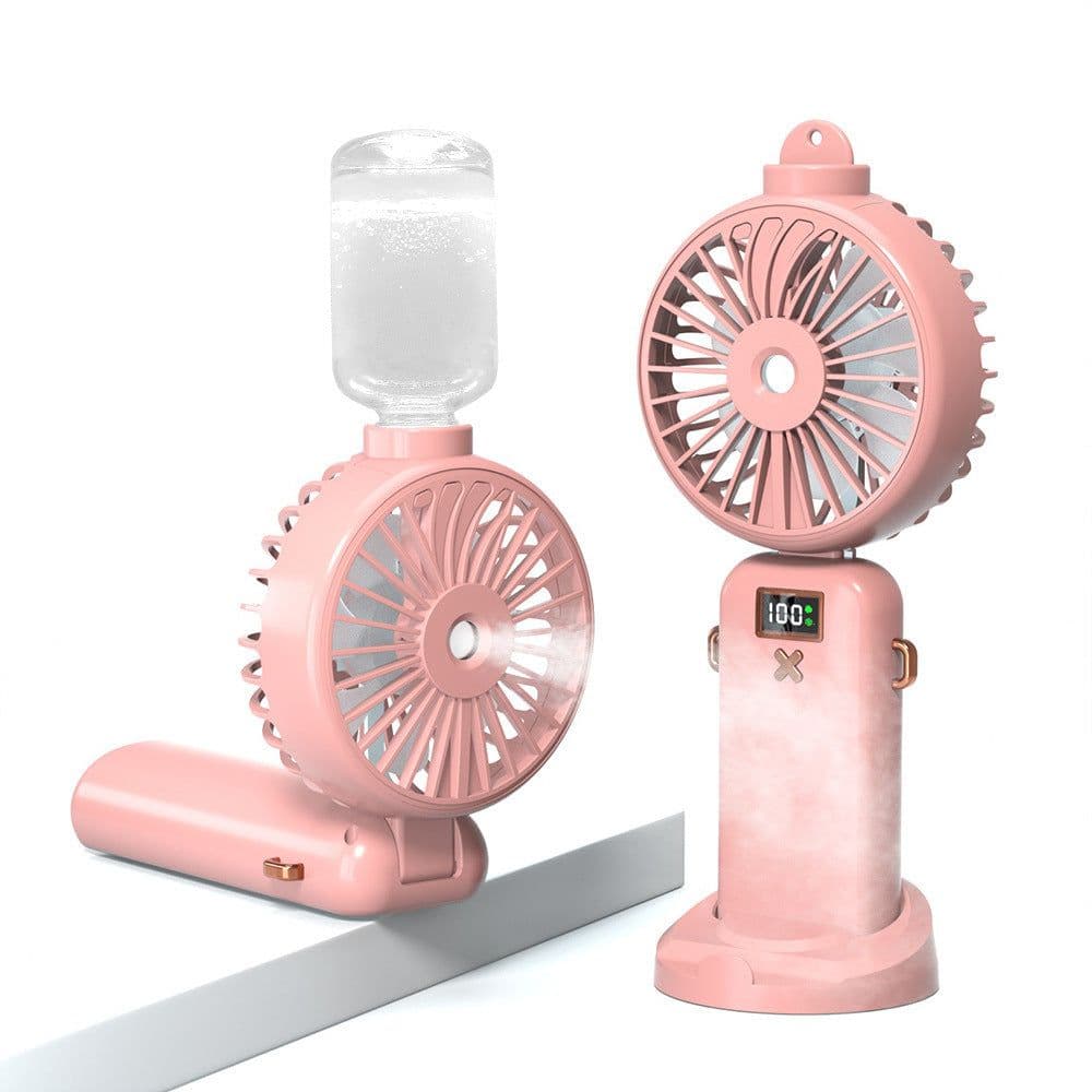 image-Handheld Spray Cooling Fan USB Charging - Black