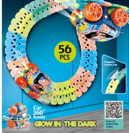 image-Kids Electric Track Car Set - DIY Climbing Coaster