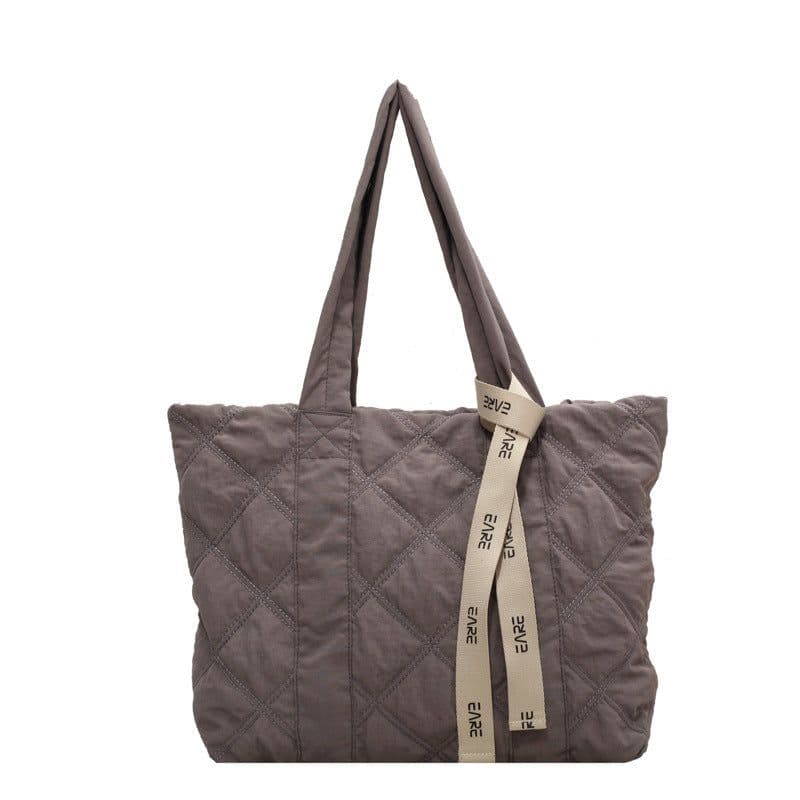 image-Smart Camp Tote Bag - Light Beige Nylon Large