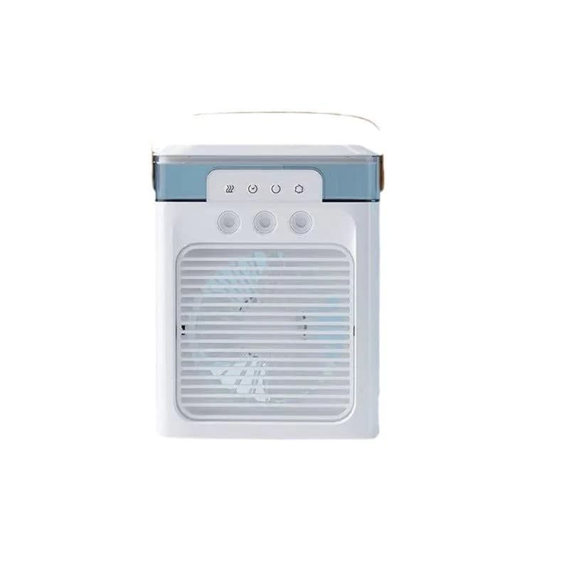 image-Desktop Fan Humidifier Spray - Pink USB Rechargeable